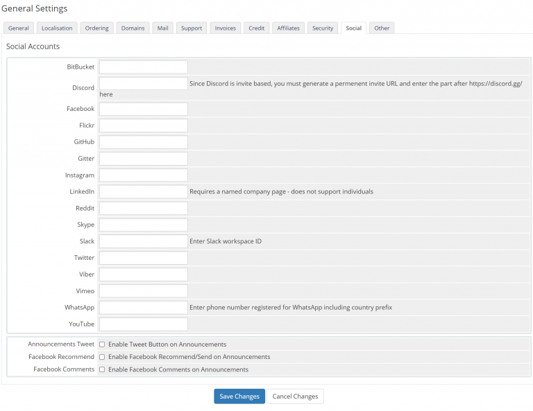 How To Configure The General Settings In Whmcs