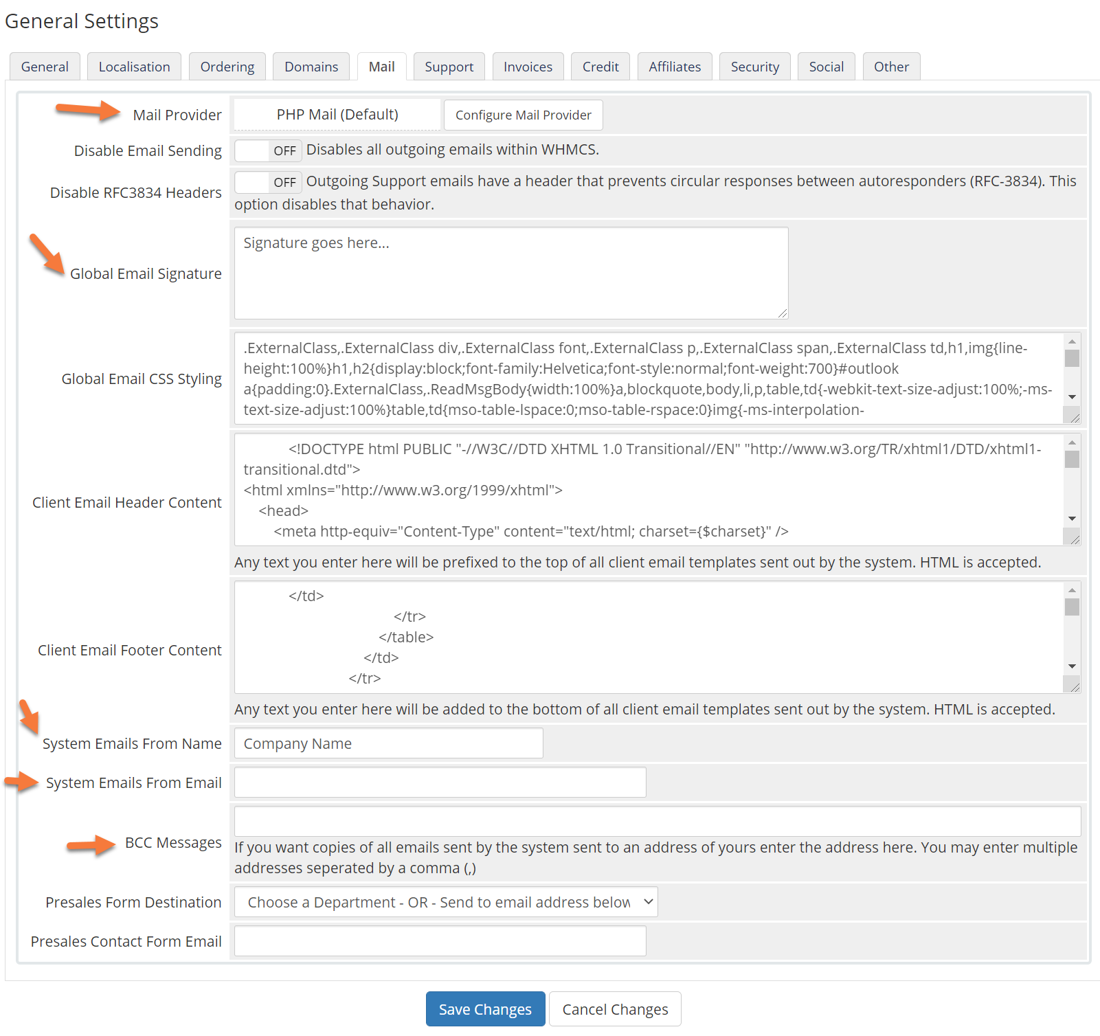 How To Configure The General Settings In Whmcs