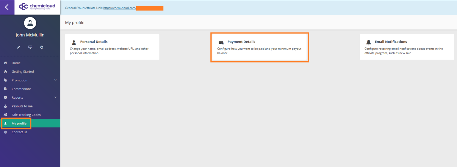 Configuring Payment Details