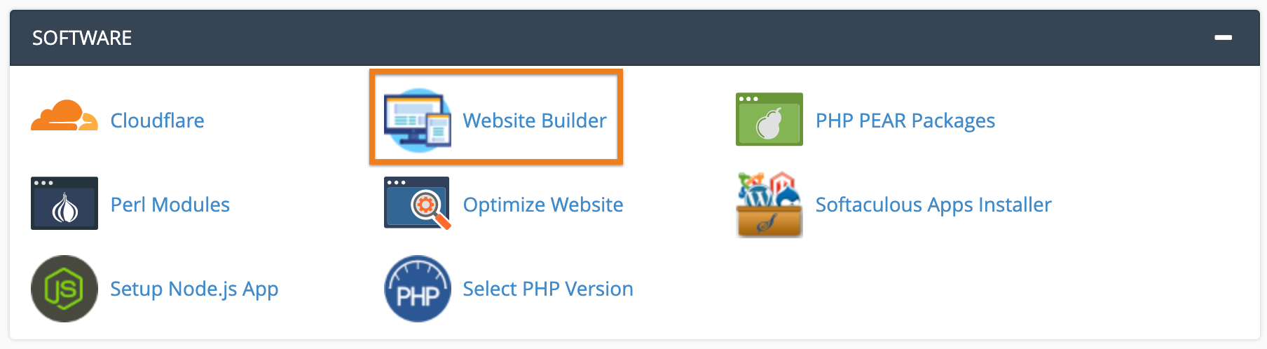 Software Website Builder