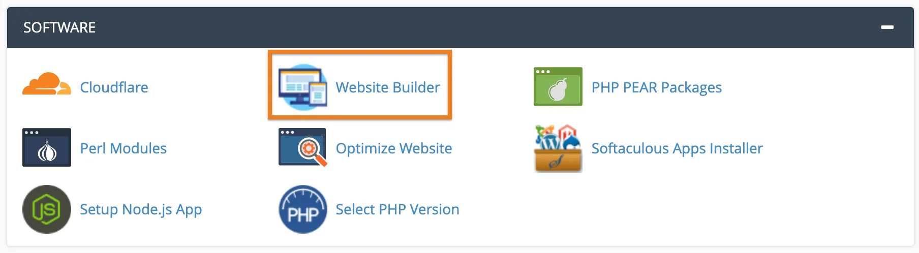 Software Website Builder