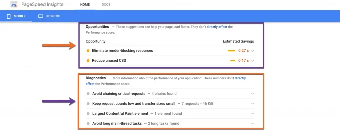 What it takes to improve your mobile PageSpeed score