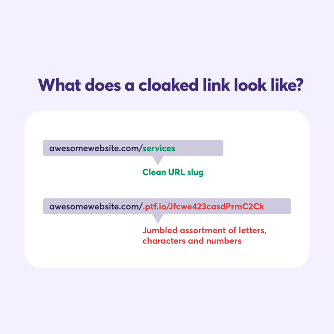 link cloacking example