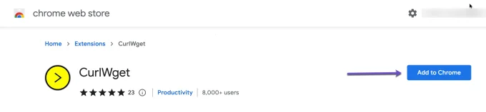 Add CurlWget to Google Chrome