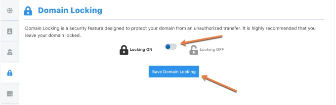 Domain Locking OnOff