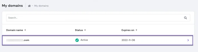Hostinger My Domains