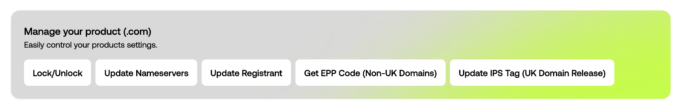 Manage your domain