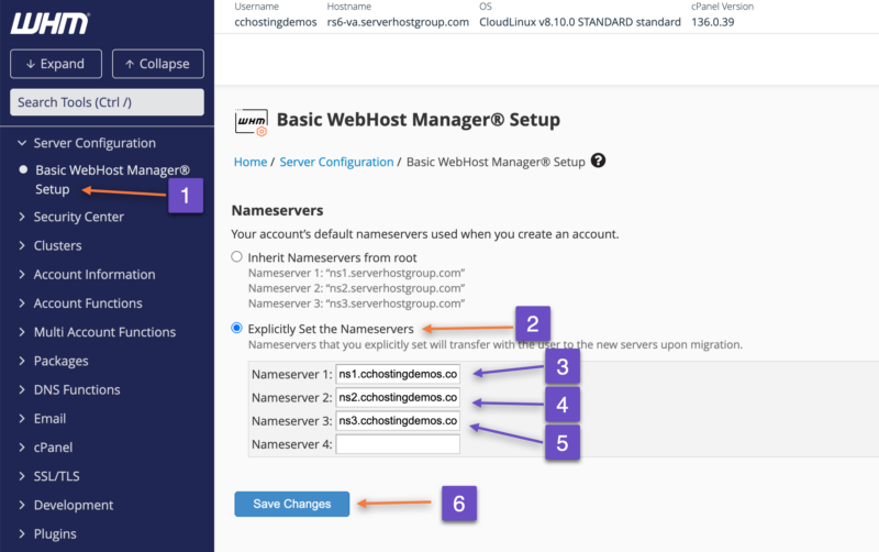 Basic WebHost Manager® Setup