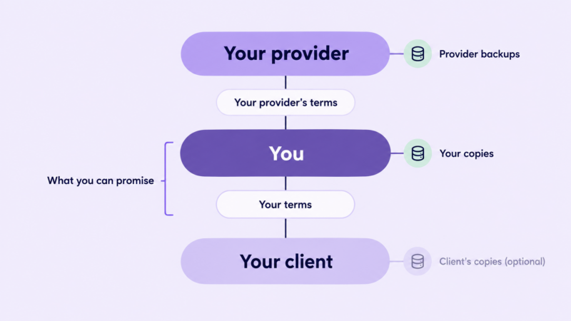Contractual Hierarchy and Backup Copies