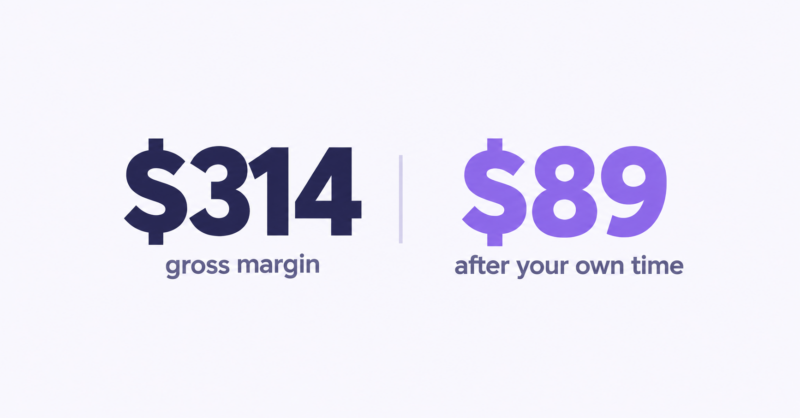 The real arithmetic behind reseller hosting profit: what you charge, what it costs, what churn and support take back, and two worked examples you can copy.