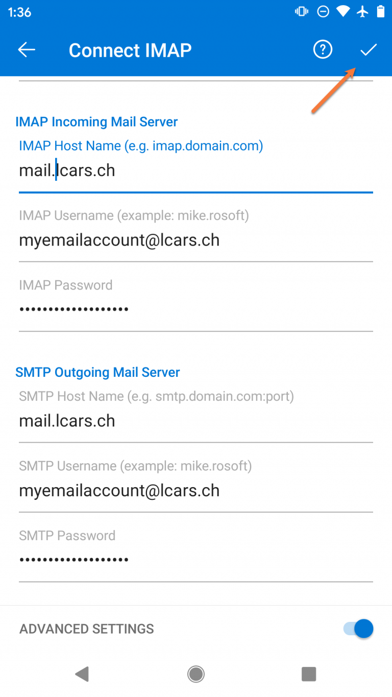How To Setup An IMAP Email Account To Outlook On Android