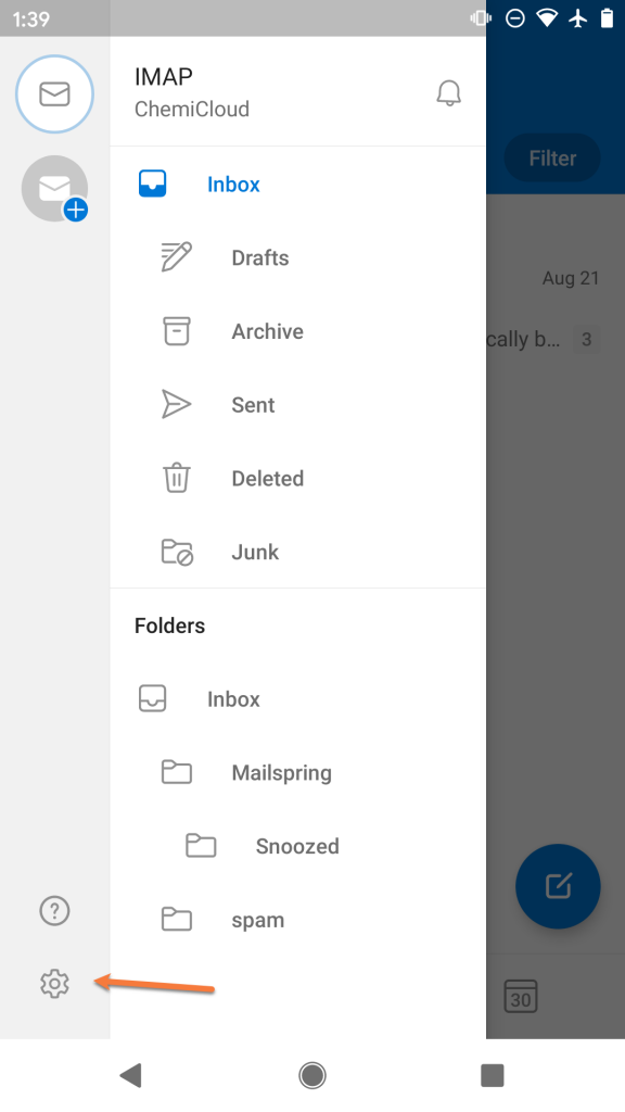 outlook android add email account