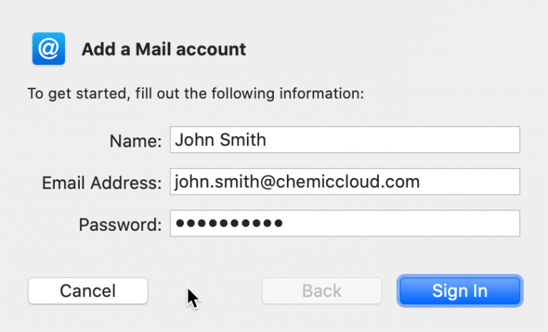 how do i unlock my mac email account