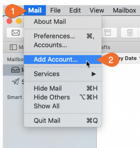 how to add an email on mac