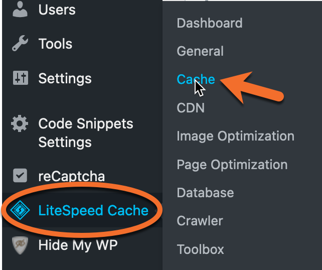 backing up to debug only private cache