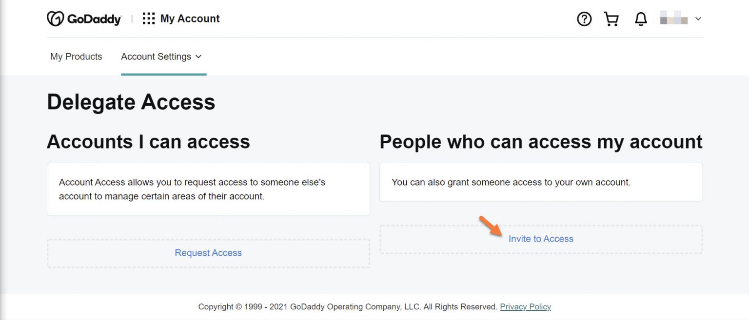 How to Delegate Access to Your GoDaddy Account