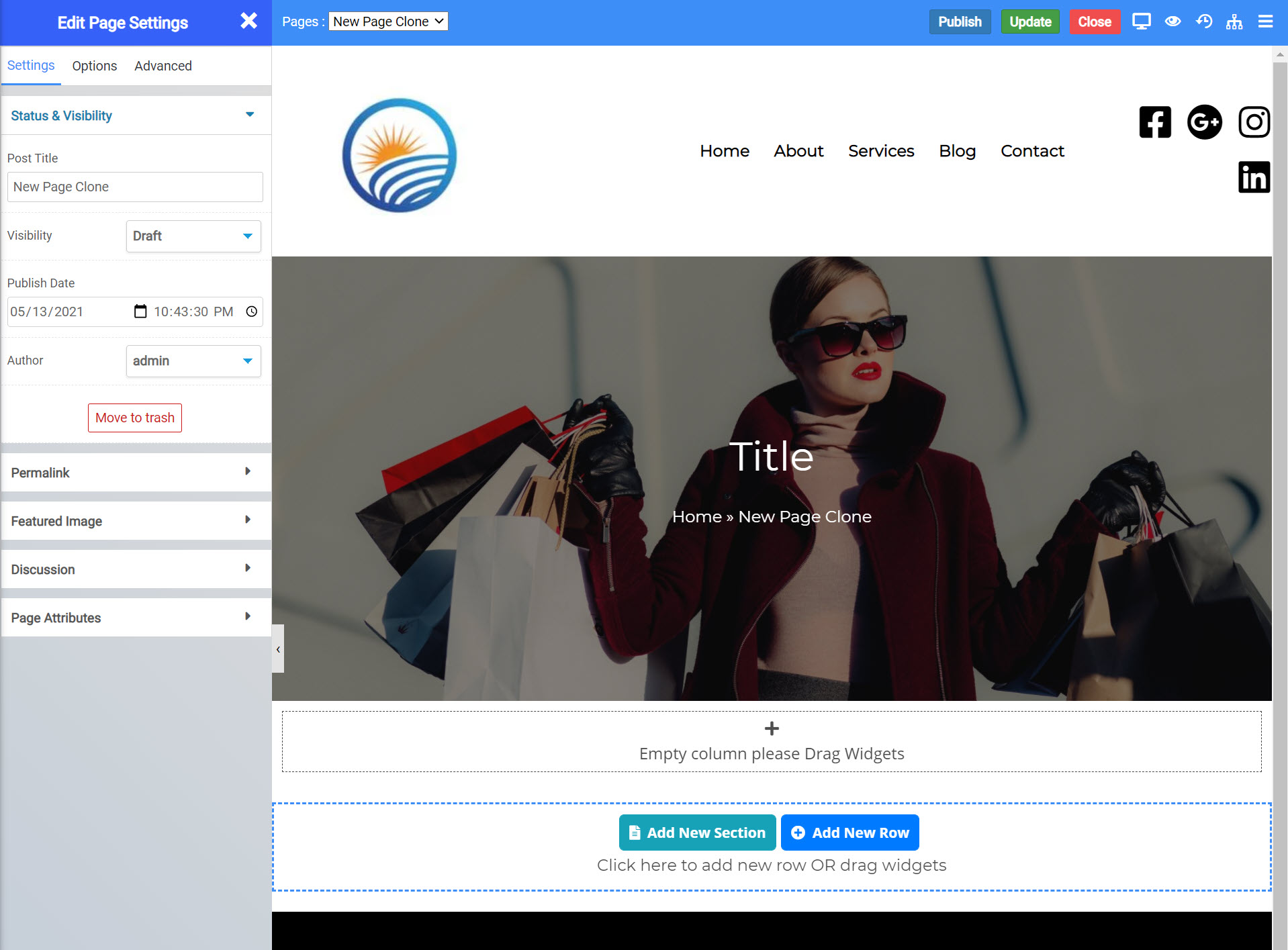 How to Clone a Page in the Website Builder