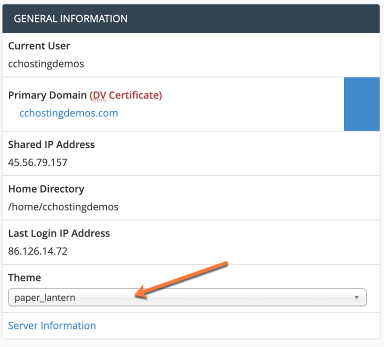 How to Switch Your cPanel's Theme to Jupiter