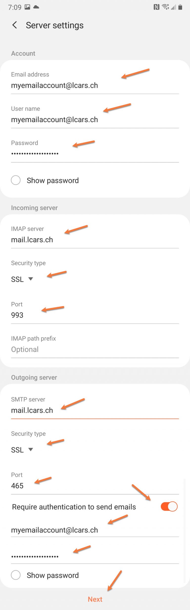 How to set up your Email on Samsung Email
