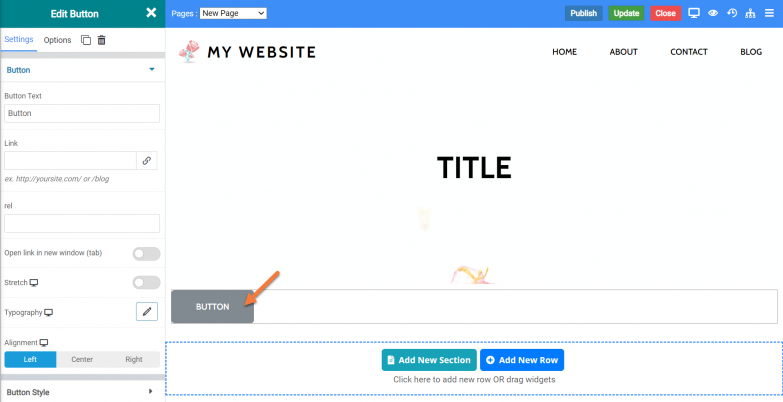 All About The Button Widgets In The Website Builder