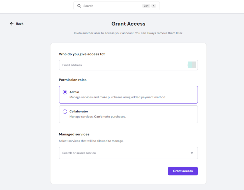 Collaborator in Your Hostinger